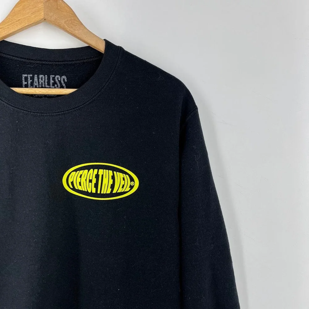 Pierce The Veil Crewneck Sweatshirt Fearless Records Band Merch Mens Size M - Picture 5 of 13